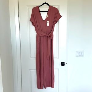 Pink Jumpsuit from Anthropologie, Size L Never Worn!